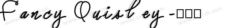 Fancy Quisley字体转换